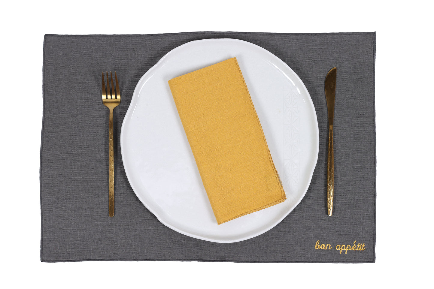 Customizable plain placemats / Set of 4