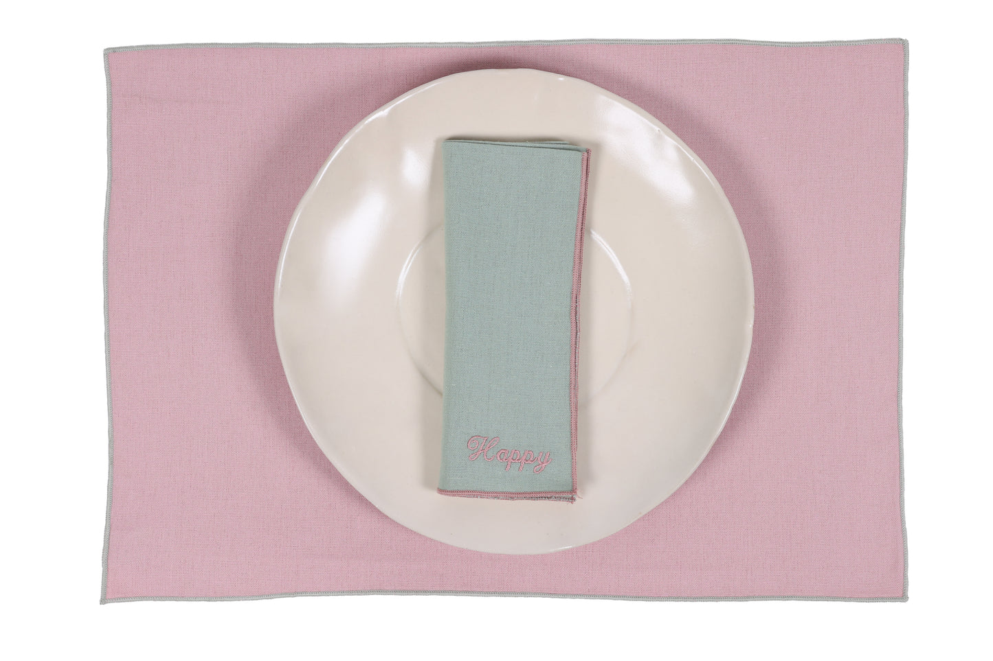 Customizable plain placemats / Set of 4