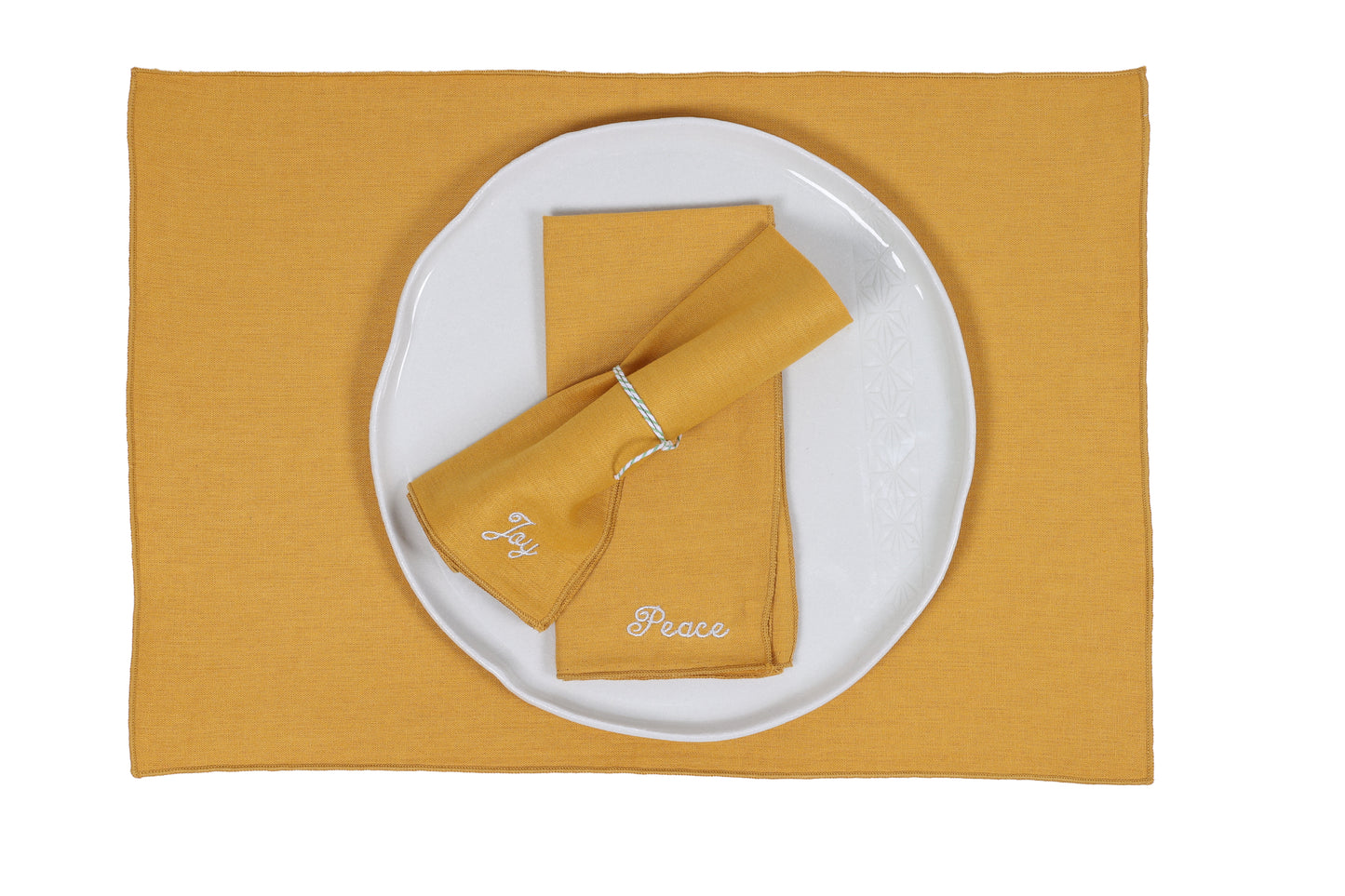 Customizable plain placemats / Set of 4