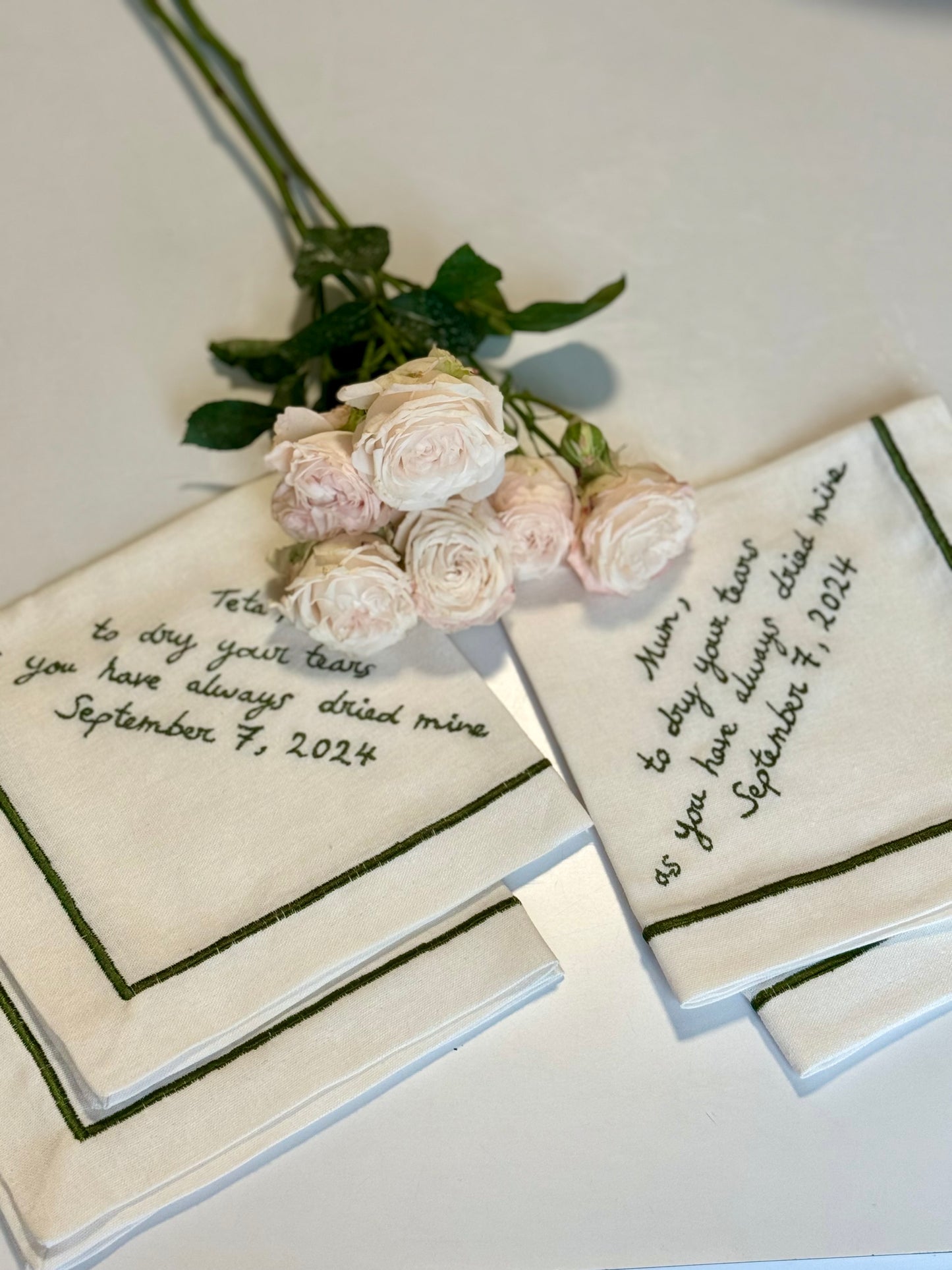 Bridal linen napkins / Set of 4