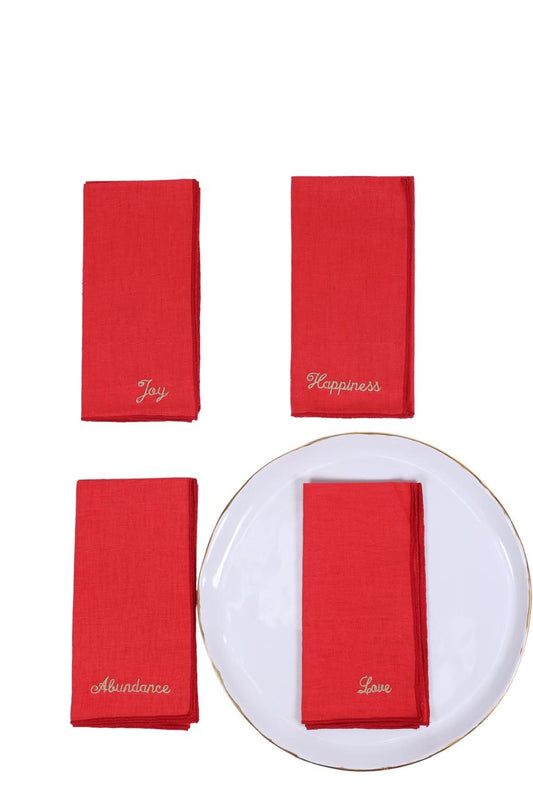 Customizable linen napkins / Set of 4